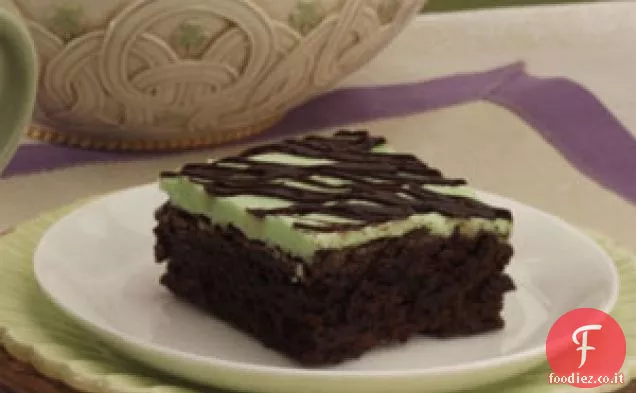 Brownies alla menta piperita