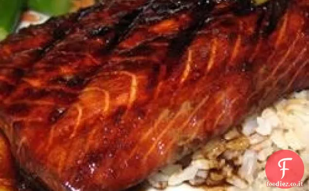 Salmone dell'Alaska grigliato Firecracker