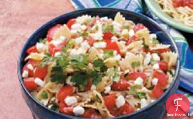 Papillon al pomodoro e feta