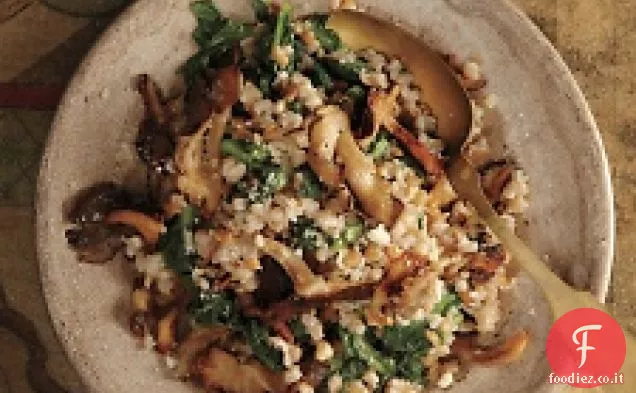 Pilaf di Farro cremoso con funghi selvatici