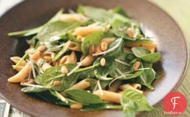 Insalata di spinaci con penne