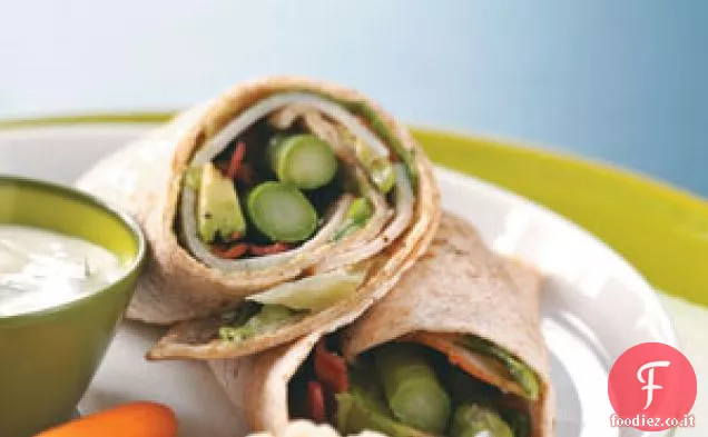 Wraps di tacchino con salsa alla senape e acero