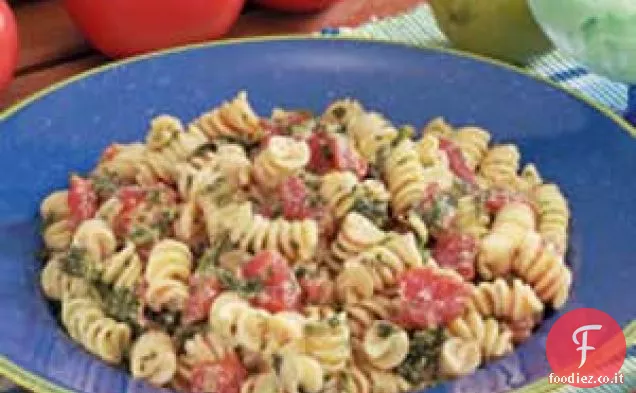 Spirali di spinaci al pomodoro