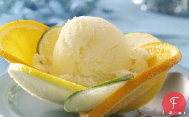 Ciotole di agrumi congelati