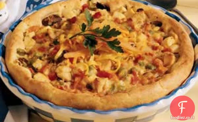 Torta di pollo con crosta salata