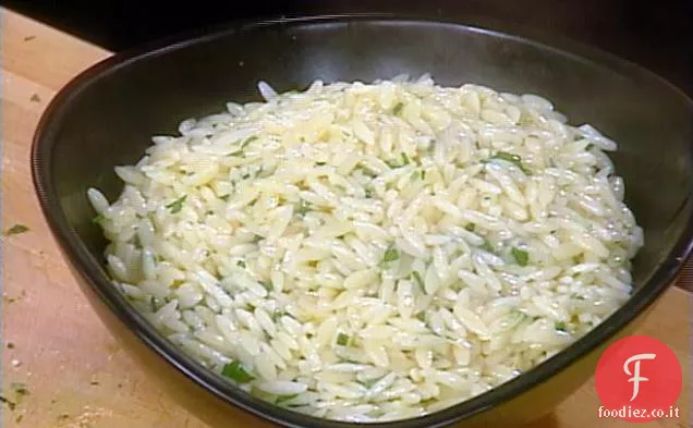 Orzo con prezzemolo e scorza di limone