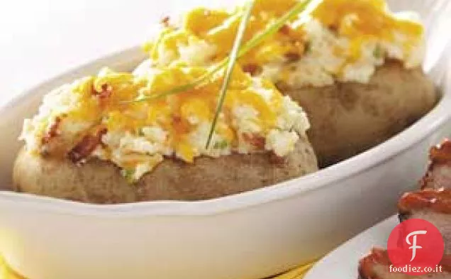 Patate al forno con pancetta