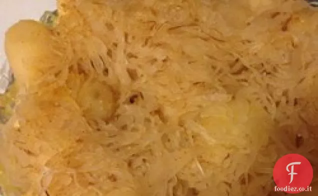 Sformato di patate con crauti e pollo