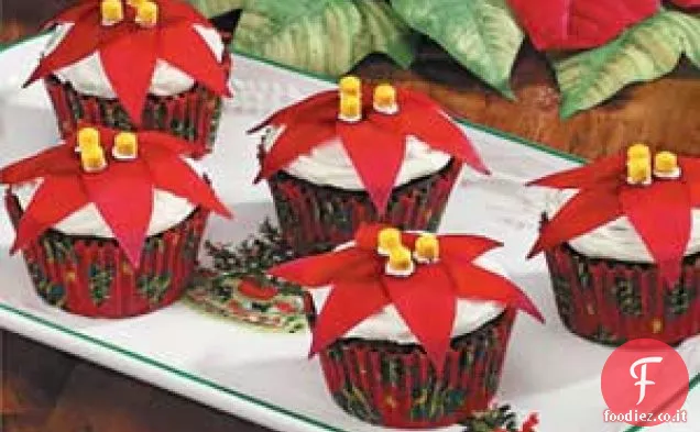 Cupcakes di stelle di Natale
