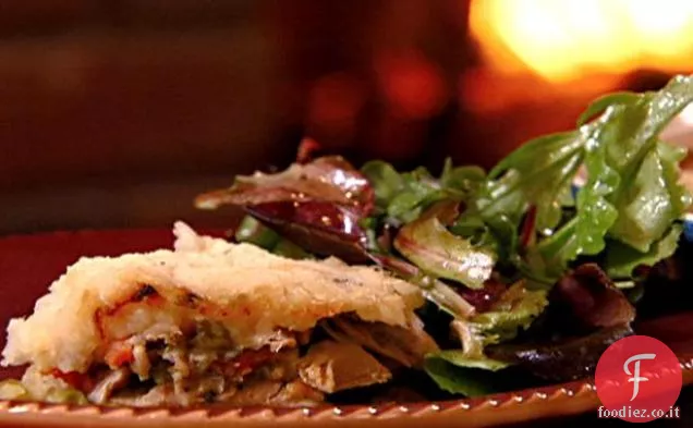 Torta di tacchino e pastore con purè di patate avanzato