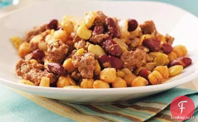 Casseruola di tre fagioli