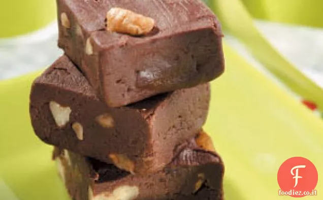 Fudge al caramello e noci pecan