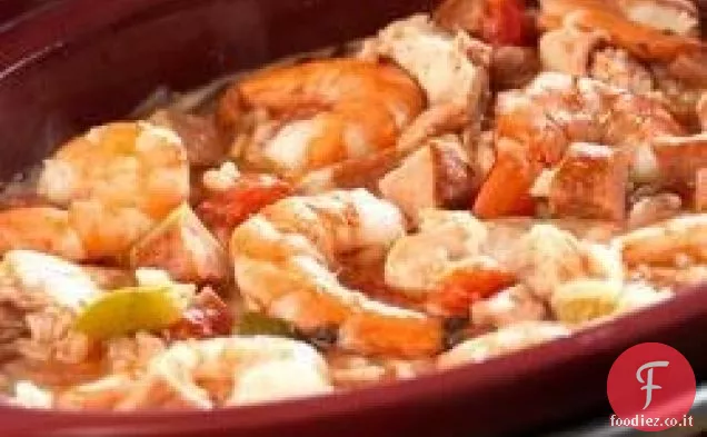 Jambalaya in pentola a cottura lenta