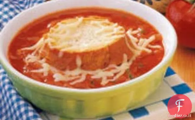 Zuppa di cipolle e pomodori alla francese