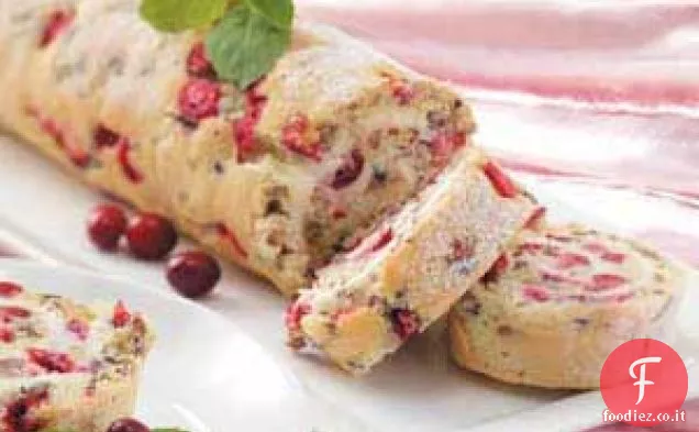 Rotolo di gelatina di mirtilli e noci