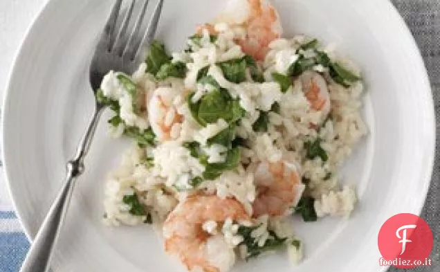 Risotto sostanzioso ai gamberi