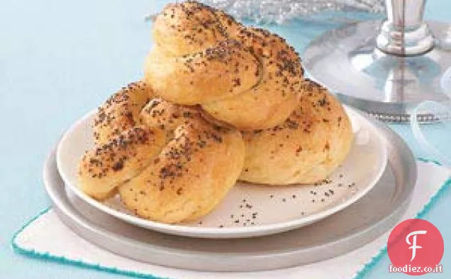 Rotoli annodati all'aglio