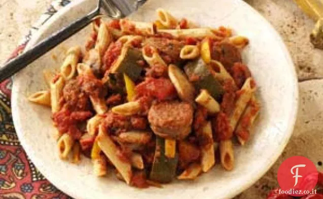 Salsiccia italiana alla marinara con penne