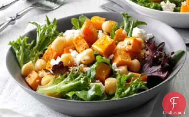 Insalata di patate dolci e ceci