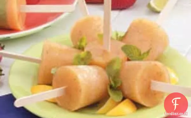 Ghiaccioli al melone cantalupo