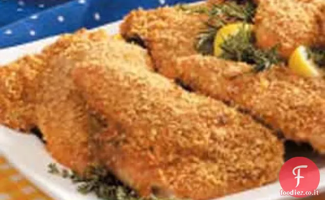 Pollo croccante al forno