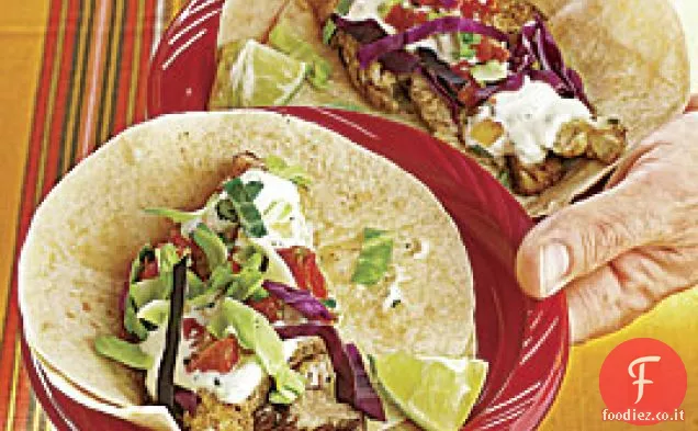 Tacos di pesce alla griglia