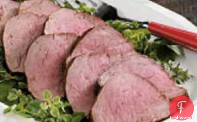 Filetto alla griglia con senape ed erbe aromatiche