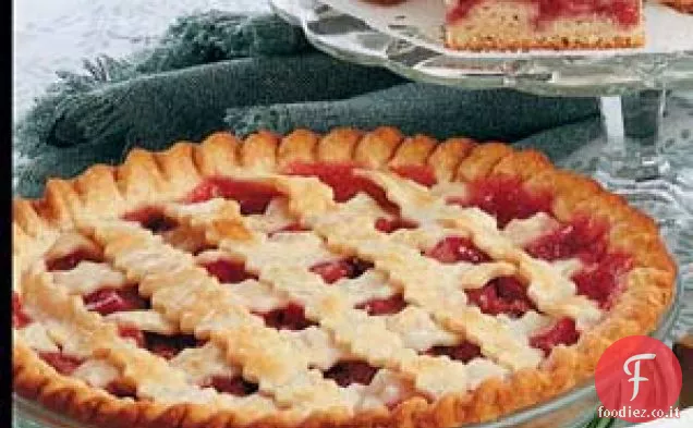 Torta di ciliegie e rabarbaro