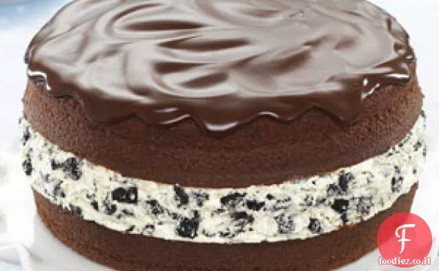 Torta di biscotti OREO ricoperta di cioccolato