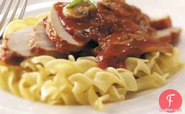 Ragù di maiale ai funghi