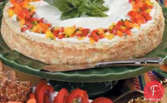 Cheesecake alle erbe saporite