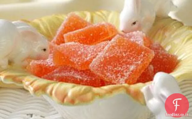 Caramelle alla gelatina arancione