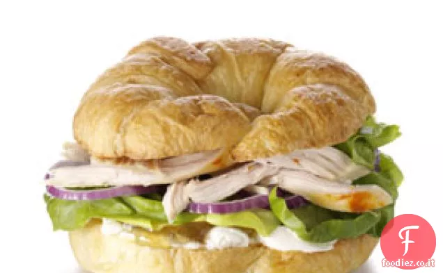 Croissant di pollo al chutney