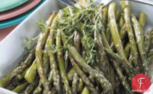 Asparagi arrostiti al timo