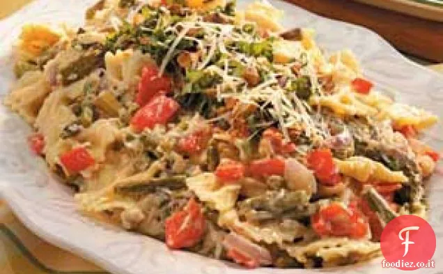 Verdure e pasta al limone