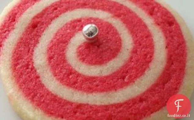 Biscotti di Natale a forma di mulinello