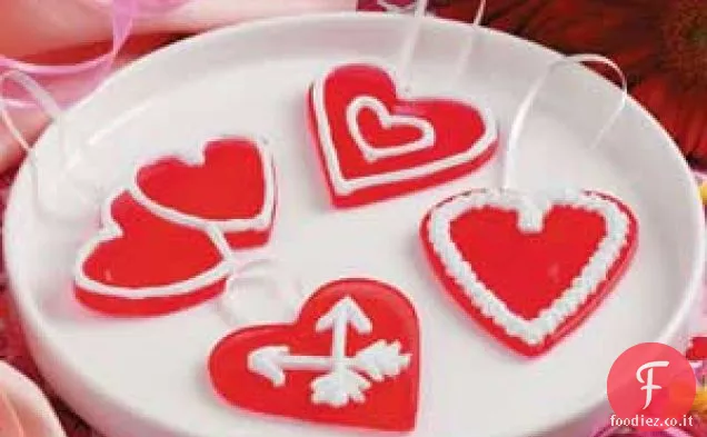 Cuori di caramelle di San Valentino