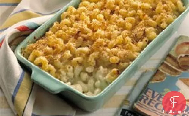 Maccheroni al forno con panna acida e ricotta