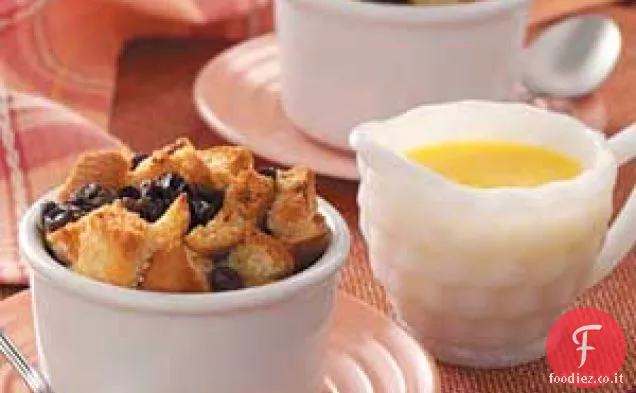 Budino di pane con salsa al burro
