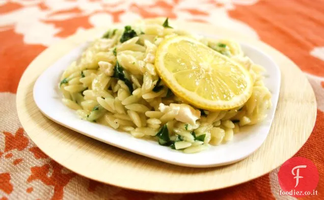 Orzotto con Rampe Primaverili e Formaggio di Capra