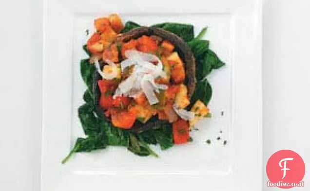 Portobellos con ratatouille