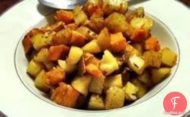 Patate arrosto con cipolle