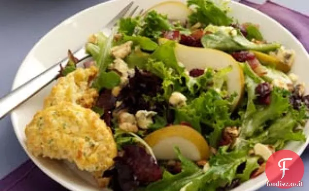 Verdure con pancetta e mirtilli rossi