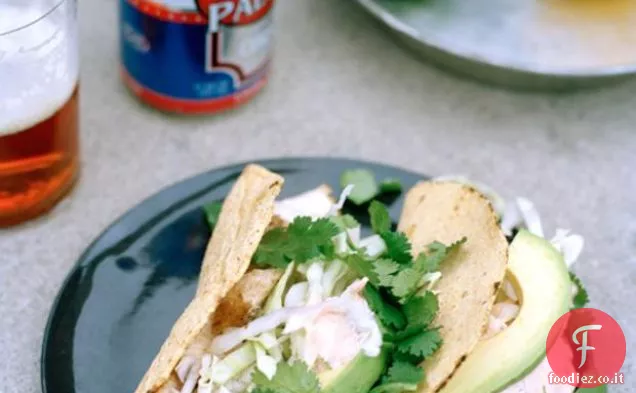 Tacos di Pesce alla griglia con Crema Chipotle