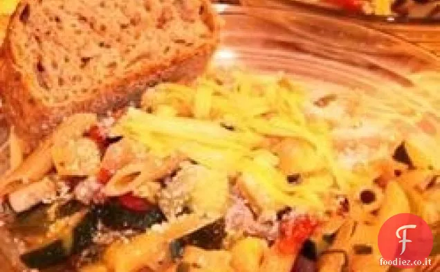 Pasta Primavera con Gouda Affumicato
