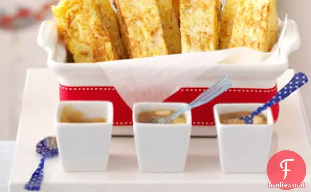 French Toast con salsa di mele tritate