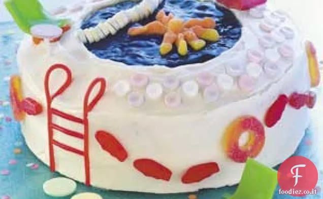 Torta per festa in piscina