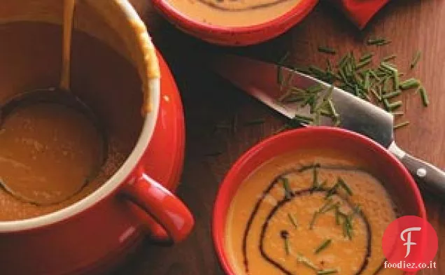 Zuppa di zucca e pere