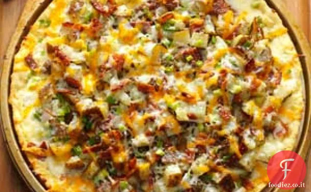Pizza di patate al forno