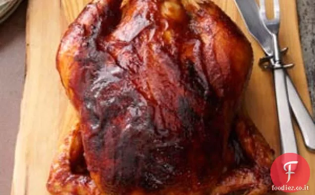 Pollo al barbecue con burro di mele